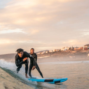 sunset surf banana blue mind morocco