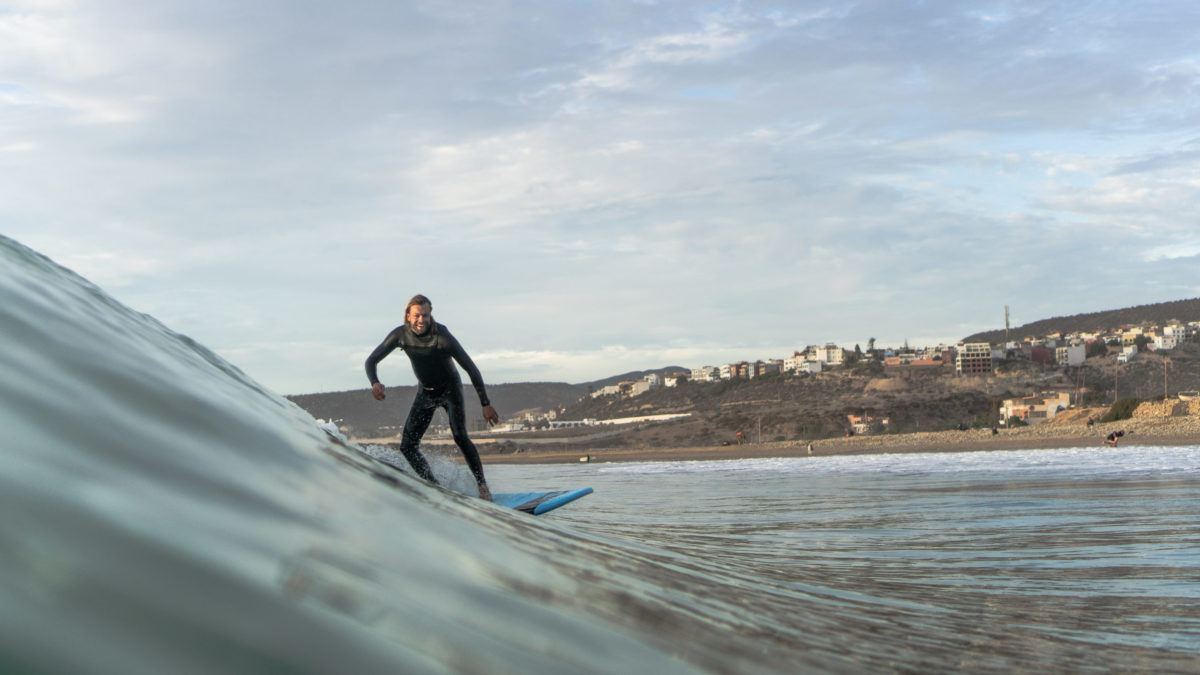 Surf Yoga guiding Blue Mind Morocco