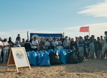 beach clean up aourir morocco