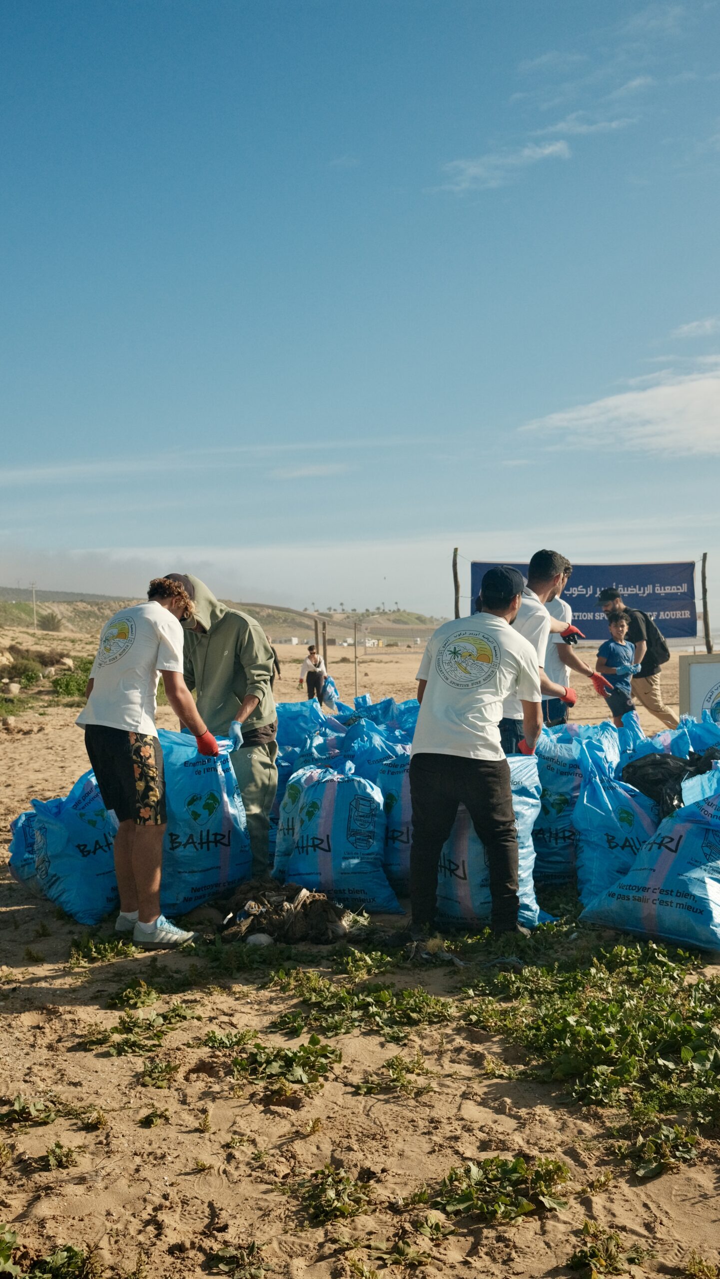 Beach clean-up community