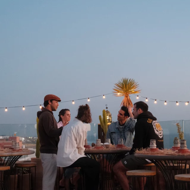 ⁓ Blue Mind roof top sunset Café is Open for you ⁓ visit us daily from 5-8 pm and enjoy coffee, mint tea, cookies, juices & smoothies accompanied by stunning ocean view and unique sunsets. 
—
#bluemindsurfandyogatribe #bluemindvibes #bluemind #surfandyoga #surfandyogaholiday #morocco #tamraght
—
pic 1-2 @conny.haenchen 
pic 3-6 @marinamantolan